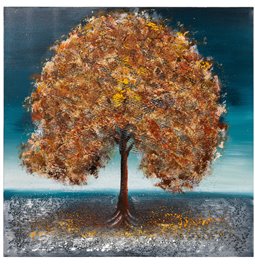 Picture Golden Tree I, 80x80cm