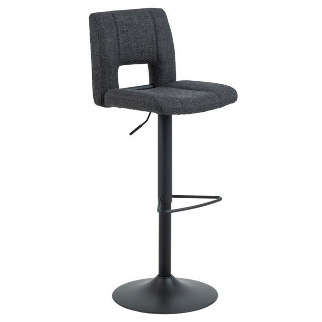 Bar stool Asylva, grey Basel 24,  H115x41.5x52cm, sh62-83