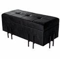 Bench Fabro S, black, 35x73x33cm