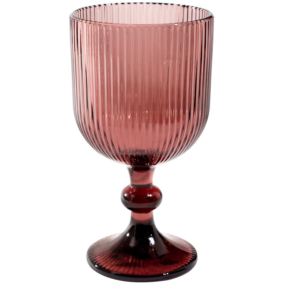 Wine glass Rigano, darkrose, H16cm D9 350 ml