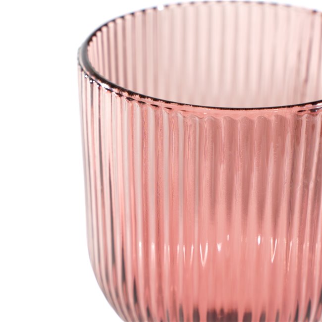 Wine glass Rigano, darkrose, H16cm D9 350 ml