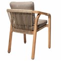 Armchair Lapapouasie, taupe, acacia, 75x66x58cm