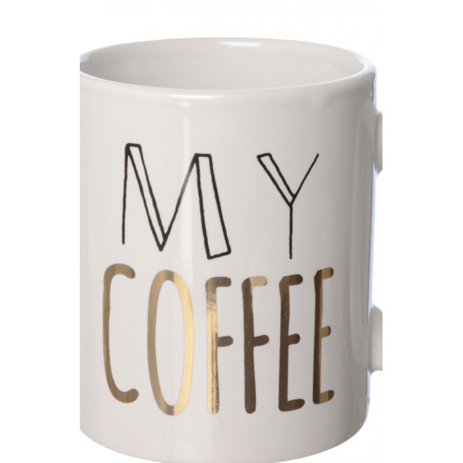 Mug MY COFFEE, stoneware, 8x9.5cm