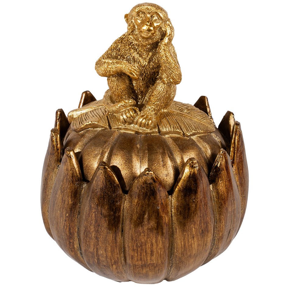 Decorative box Monkey, 16.5x12.5x12.5cm