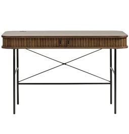 Desk Nola, smoked oak veneer/MDF, H75x120x60cm