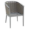 Garden chair Laembruns, praline color, aluminum/polyester, H73.5x63x61cm