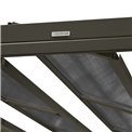 Pergola Labelize 3.8x3m, graphite/grey color, H226x300x380cm