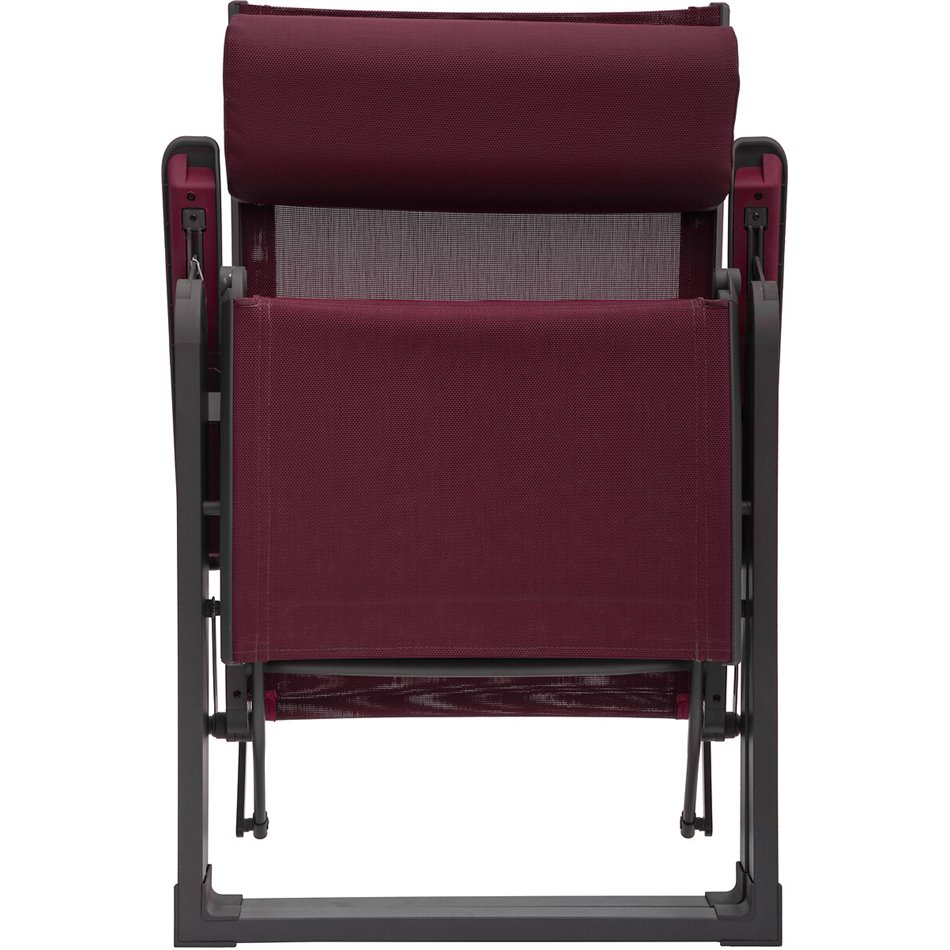 Armchair/recliner Ladecima, burgundy/graphite color, H116x75.3x65cm