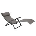 Sun lounger Ladecima, folding, hazelnut/praline color, H90x64x142cm