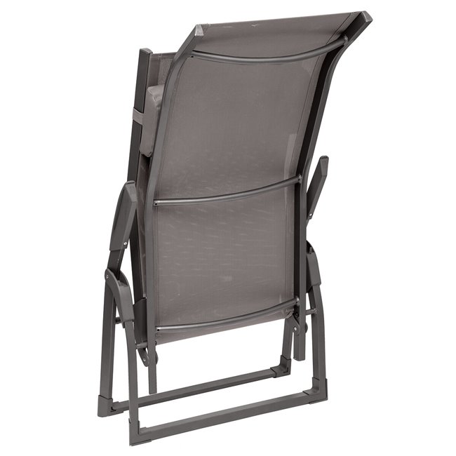 Sun lounger Ladecima, folding, hazelnut/praline color, H90x64x142cm