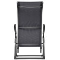 Sun lounger Ladecima, folding, slate grey color, H90x64x142cm