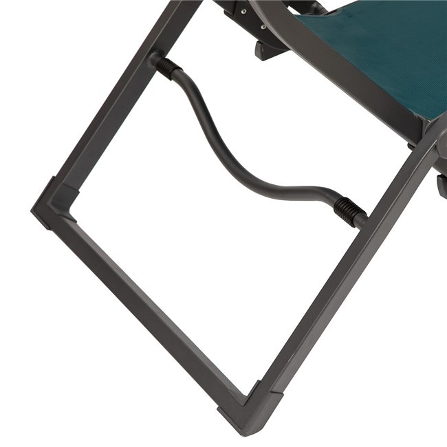 Sun lounger Ladecima, folding, teal color, H90x64x142cm