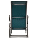Sun lounger Ladecima, folding, teal color, H90x64x142cm