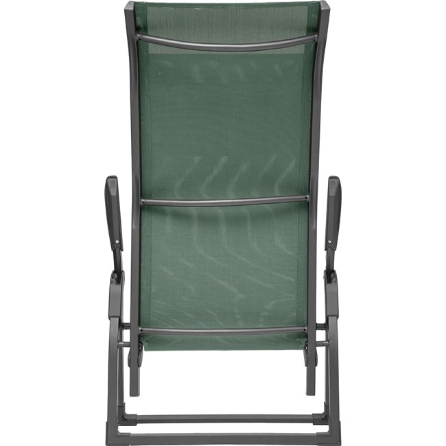 Sun lounger Ladecima, folding, olive color, H90x64x142cm