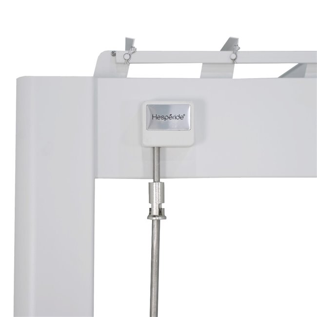 Pergola Laevora 3.6 x 3.6m, white color, aluminium, H250x362x362cm