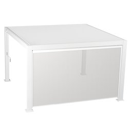 3.6m screen texaline blind for pergola Laevora, 3.6x3.6m and 6x3.6m, grey/white color