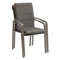 Chair Ladiesemocha, mocha/praline color, with armrest, H95x67x57.5cm