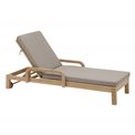 Шезлонг Lapapua, бежевого цвета, акация, H87x73.5x178см