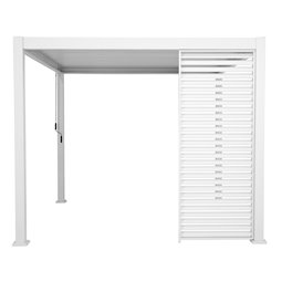 1.2м Боковая стеновая панель для перголы Laevora, 3.6x3.6m и 6x3.6m, белый, алюминий