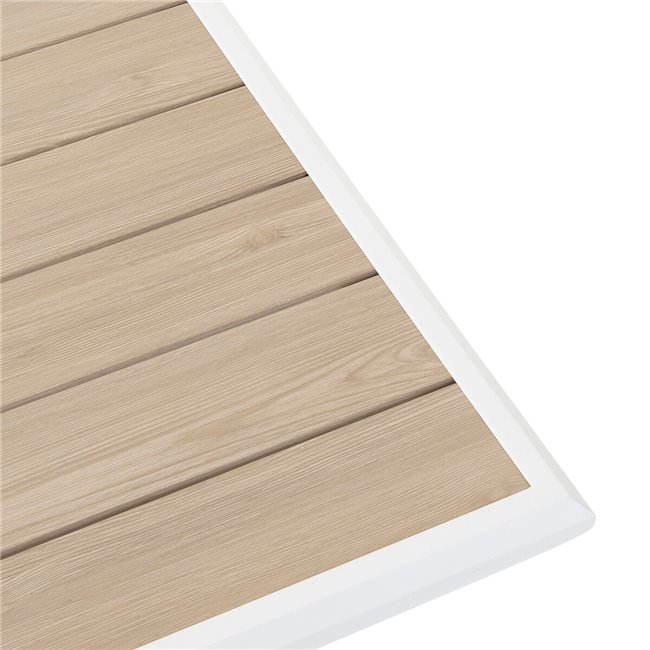 Pikendatav laud Laaxiome, 10-kohaline, linane/valge värv, H76x113x220cm