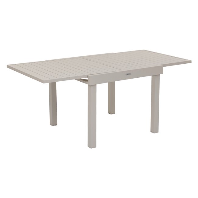 Выдвижной стол Lapiazza, 8-местный, цвета глины, алюминий, H75,5x90x90-180см