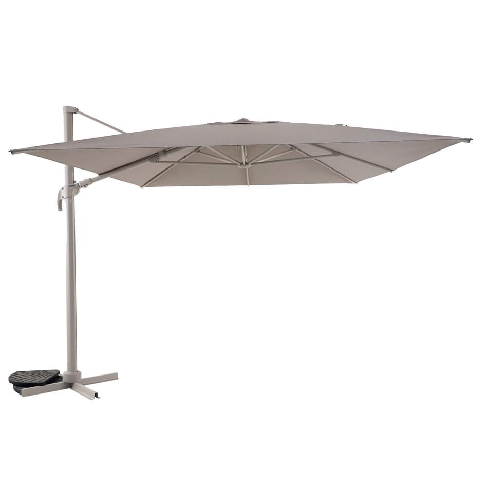 Parasol Lamelhia 3x3m, linen/beige color, H263x300x300cm