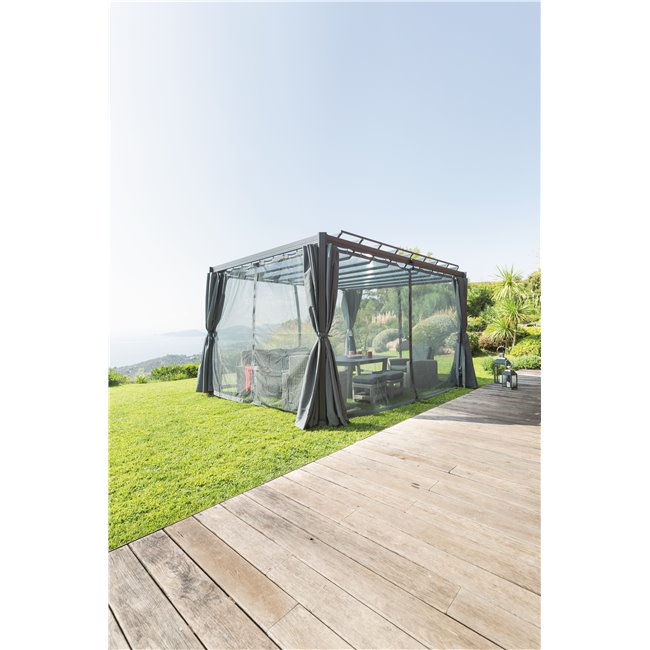 Sääsevõrgu komplekt Labelize pergolale 3.8x3m, kiltkivi hall värv 