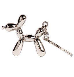 Keychain Balloon dog, metal, 4.7x8.5x1cm