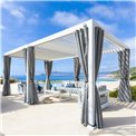 Pergola Laevora 6 x 3.6m, white color, aluminium, H250x360x600cm