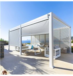 1m Külgseina paneel pergole Labelize 6x3.6m, valge, alumiinium