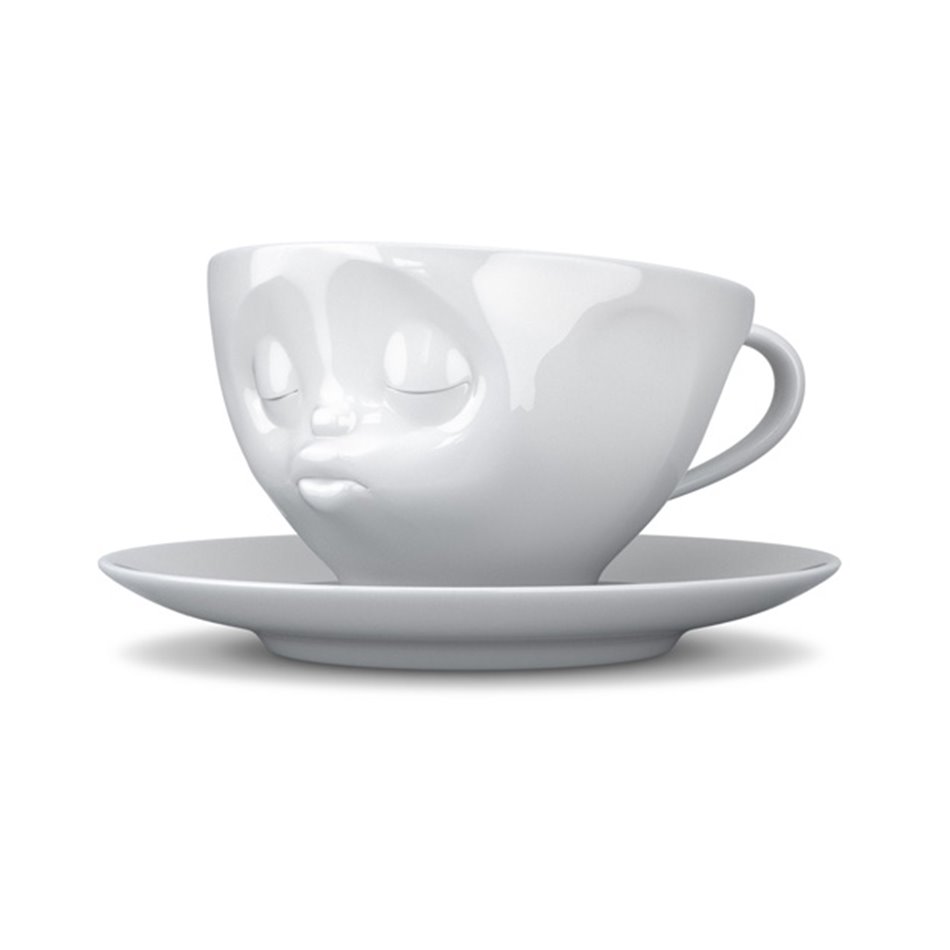 Кофейная кружка с блюдцем Kissing, 200ml D15cm H8cm