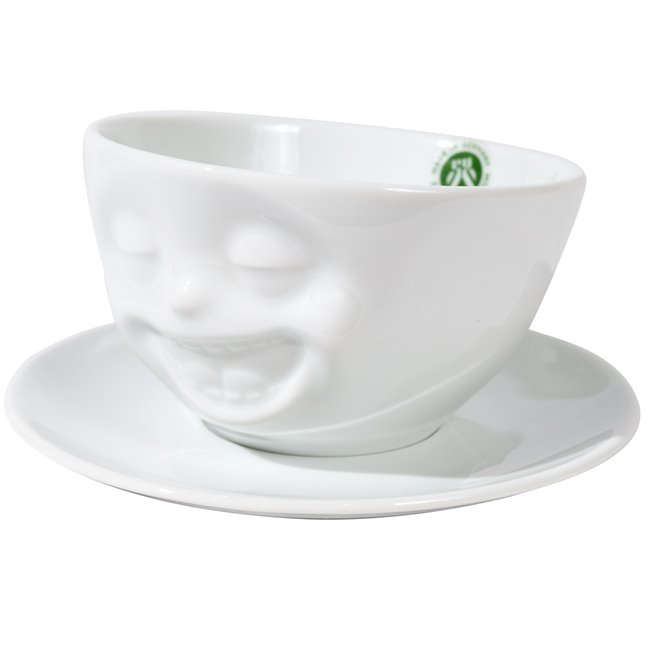 Кофейная кружка с блюдцем Laughing, 200ml D11.5cm H5.5cm