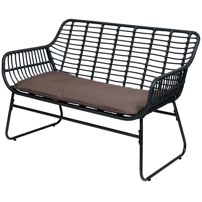 Outdoor furniture set Garden I, for 4 persons, dark grey