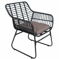 Outdoor furniture set Garden I, for 4 persons, dark grey