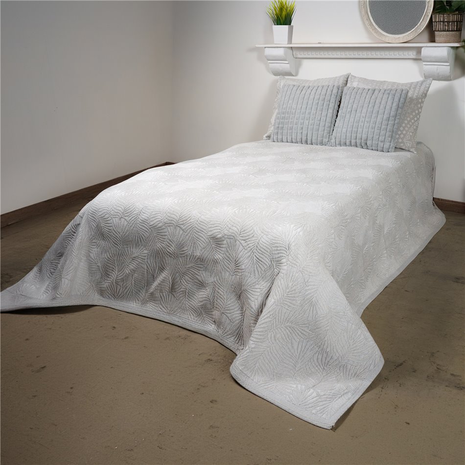 Bed cover Bracken R, grey, 160x220cm