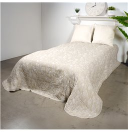 Bed cover Sete, beige,  280x260cm