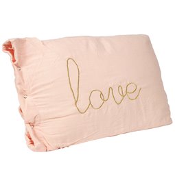 Dekoratiivpadi Love, roosa värv, 50x30cm