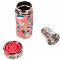 Thermal coffee tumbler Exotic pink, 400ml, H16.3 D7.5cm