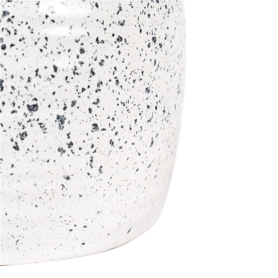 Vaas Turin, keraamika, hõbedane, H20  D16cm