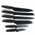 Knives set 6 Caractere, black, 34x10.1x12.5cm
