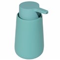 Soap dispenser Rub, turquoise, D8,3xH14,8cm