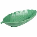 Porcelain bowl Leaves, green color, 26x11,5cm
