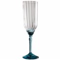 Бокал для шампанского Florian Lucent blue, 210ml, H22 D5.7cm