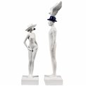 Dekoratiivkuju x2 Woman/Man, 27x8x8cm