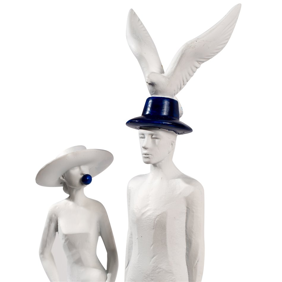 Dekoratiivkuju x2 Woman/Man, 27x8x8cm