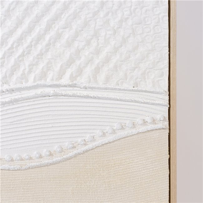 Canvas wall art White Waves, H100x80x5cm