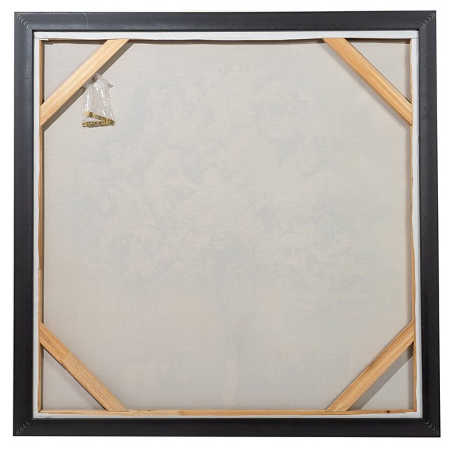 Canvas painting Blue Sakura, 100x100cm