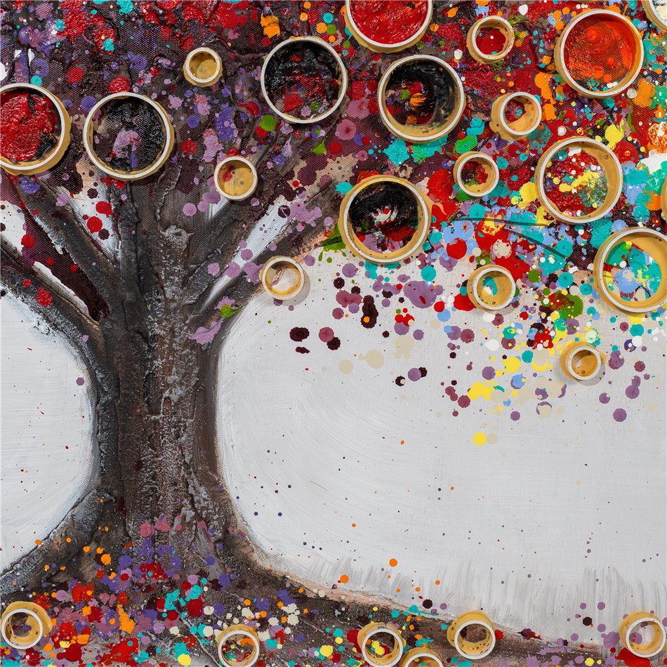 Canvas painting Fairytale Tree, 70x140cm