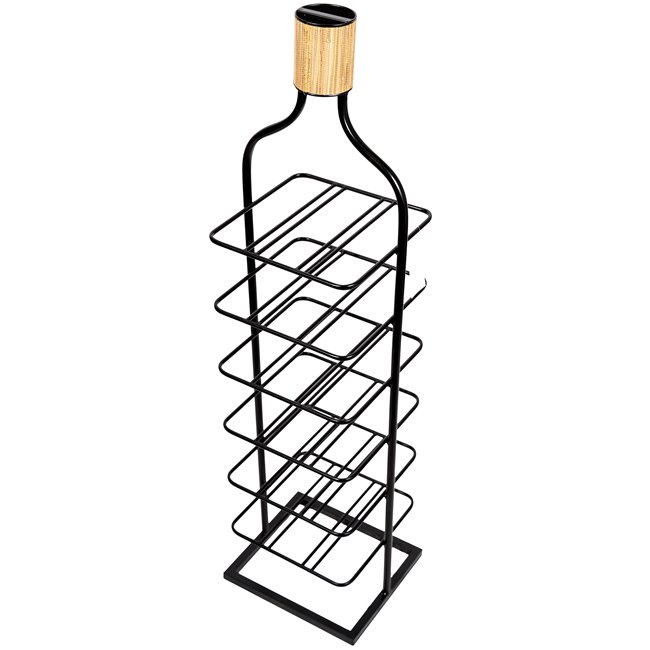 Wine bottle holder Harvijs for 6 bottles, H105.5x25x25cm