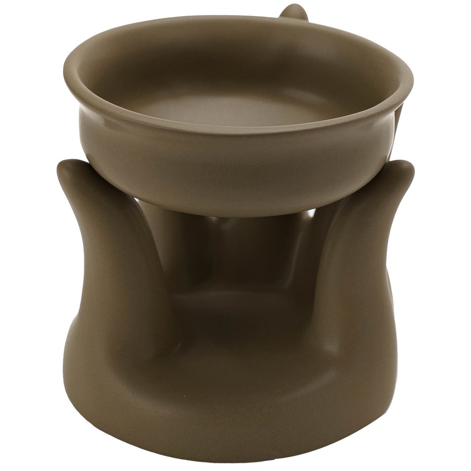 Held oil burner, dust matt, 10x10x10cm